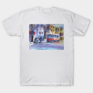 Streetcar in The Beaches, Toronto T-Shirt